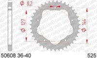 1074670002-1-800Wx800H AFAM Staal standaard achtertandwiel 50608 - 525 - AFAM kroonhouder vereist