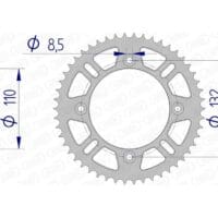 1074727002-1-800Wx800H AFAM Aluminium achtertandwiel 72102 - 428