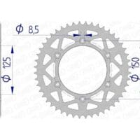 1074736002-1-800Wx800H AFAM Aluminium achtertandwiel 72304 - 520