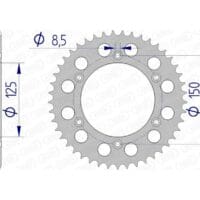 AFAM Aluminium achtertandwiel 72304 - 520