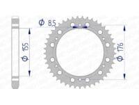 AFAM Aluminium achtertandwiel 87601 - 530