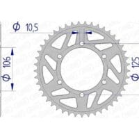 1074766001-1-800Wx800H AFAM Aluminium achtertandwiel 87606 - 520