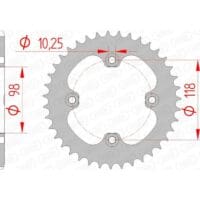 1074782002-1-800Wx800H AFAM Staal standaard achtertandwiel 92401 - 520