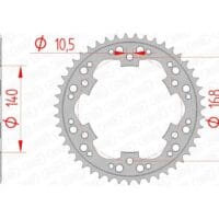 1074790002-1-800Wx800H AFAM Staal standaard achtertandwiel 92635 - 525