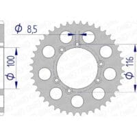 1074805002-1-800Wx800H AFAM Aluminium achtertandwiel 93303 - 520