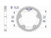 1074818003-1-800Wx800H AFAM Aluminium achtertandwiel 93836 - 525