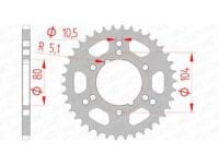 1074819003-1-800Wx800H AFAM Staal standaard achtertandwiel 98300 - 520