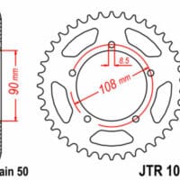 1074859002-1-800Wx800H JT SPROCKETS Staal standaard achtertandwiel 1022 - 530