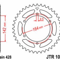 1074862001-1-800Wx800H JT SPROCKETS Staal standaard achtertandwiel 1067 - 428