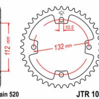1074865001-1-800Wx800H JT SPROCKETS Staal standaard achtertandwiel 1072 - 520