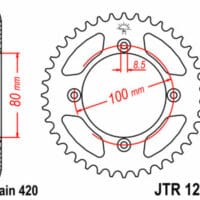 1074886001-1-800Wx800H JT SPROCKETS Staal standaard achtertandwiel 1214 - 420