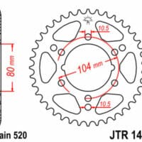 1074926005-1-800Wx800H JT SPROCKETS Staal standaard achtertandwiel 1478 - 520