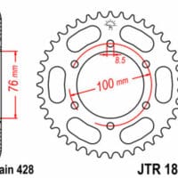 1074959003-1-800Wx800H JT SPROCKETS Alu Standard Rear Sprocket - 428