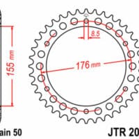 1074981003-1-800Wx800H JT SPROCKETS Staal standaard achtertandwiel 2011 - 530