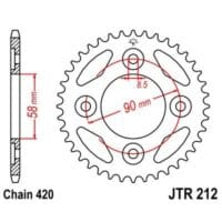 1074988003-1-800Wx800H JT SPROCKETS Staal standaard achtertandwiel 212 - 420