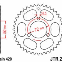 1074991004-1-800Wx800H JT SPROCKETS Staal standaard achtertandwiel 216 - 420