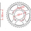 JT SPROCKETS Staal standaard achtertandwiel 702 - 525