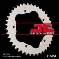 JT SPROCKETS Aluminium achtertandwiel 751 - 520 - JT SPROCKETS kroonhouder vereist