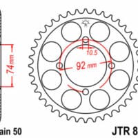 1075159002-1-800Wx800H JT SPROCKETS Staal standaard achtertandwiel 848 - 530
