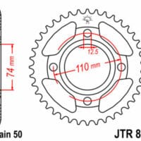 1075164001-1-800Wx800H JT SPROCKETS Staal standaard achtertandwiel 854 - 530