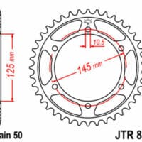 1075172005-1-800Wx800H JT SPROCKETS Staal standaard achtertandwiel 865 - 530