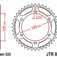 1075174001-1-800Wx800H JT SPROCKETS Staal standaard achtertandwiel 867 - 525