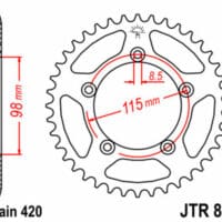 1075177003-1-800Wx800H JT SPROCKETS Staal standaard achtertandwiel 894 - 420