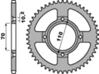 PBR Staal C45 standaard achtertandwiel 248 - 520