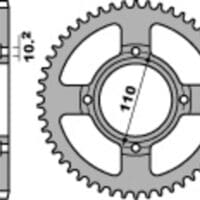 1075248001-1-800Wx800H PBR Staal C45 standaard achtertandwiel 248 - 520