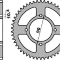 1075251001-1-800Wx800H PBR Staal C45 standaard achtertandwiel 256 - 520