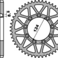 1075266002-1-800Wx800H PBR Staal C45 standaard achtertandwiel 3505 - 520