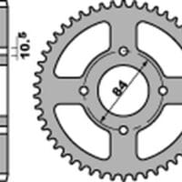 1075274003-1-800Wx800H PBR Staal C45 standaard achtertandwiel 4302 - 520