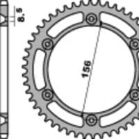 1075292001-1-800Wx800H PBR Staal C45 standaard achtertandwiel 4365 - 525