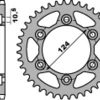 1075293004-1-800Wx800H PBR Staal C45 standaard achtertandwiel 4366 - 525