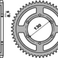 1075296001-1-800Wx800H PBR Staal C45 standaard achtertandwiel 4372 - 428
