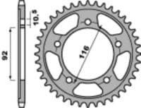 1075352001-1-800Wx800H PBR Staal C45 standaard achtertandwiel 4542 - 530