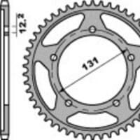 PBR Aluminium ultralicht achtertandwiel 4585 - 525