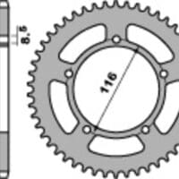 1075374002-1-800Wx800H PBR Staal C45 standaard achtertandwiel 464 - 420