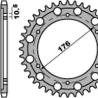 PBR Staal C43 standaard achtertandwiel (43 tanden) 4679 - 525