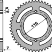 1075390001-1-800Wx800H PBR Staal C45 standaard achtertandwiel 467M - 428