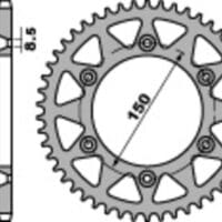 1075493004-1-800Wx800H PBR Staal C45 standaard achtertandwiel 270 - 520