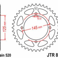 1075522002-1-800Wx800H JT SPROCKETS Staal standaard achtertandwiel 857 - 520