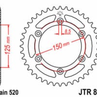 1075527001-1-800Wx800H JT SPROCKETS Staal standaard achtertandwiel 897 - 520