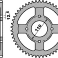 1075534004-1-800Wx800H PBR Staal C45 standaard achtertandwiel 284 - 530