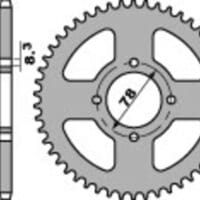 1075573002-1-800Wx800H PBR Staal C45 standaard achtertandwiel 810 - 428