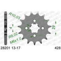 1076620002-1-800Wx800H AFAM Staal standaard voortandwiel 28201 - 428