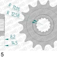 AFAM Staal standaard voortandwiel 52619 - 520