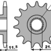 1077529001-1-800Wx800H PBR Staal standaard voortandwiel 2051 - 520