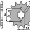 PBR Staal standaard voortandwiel 2118 - 428