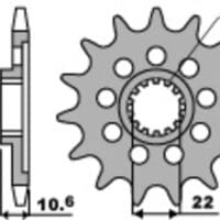 PBR Staal standaard voortandwiel 2127 - 520